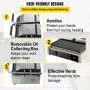 VEVOR Commercial Sandwich Panini Press Grill,110V 2x1800W Double Up Grooved and Down Flat Plates Electric Stainless Steel Sandwich Maker,Temperature Control 122°F-572°F for Hamburgers Steaks Bacons