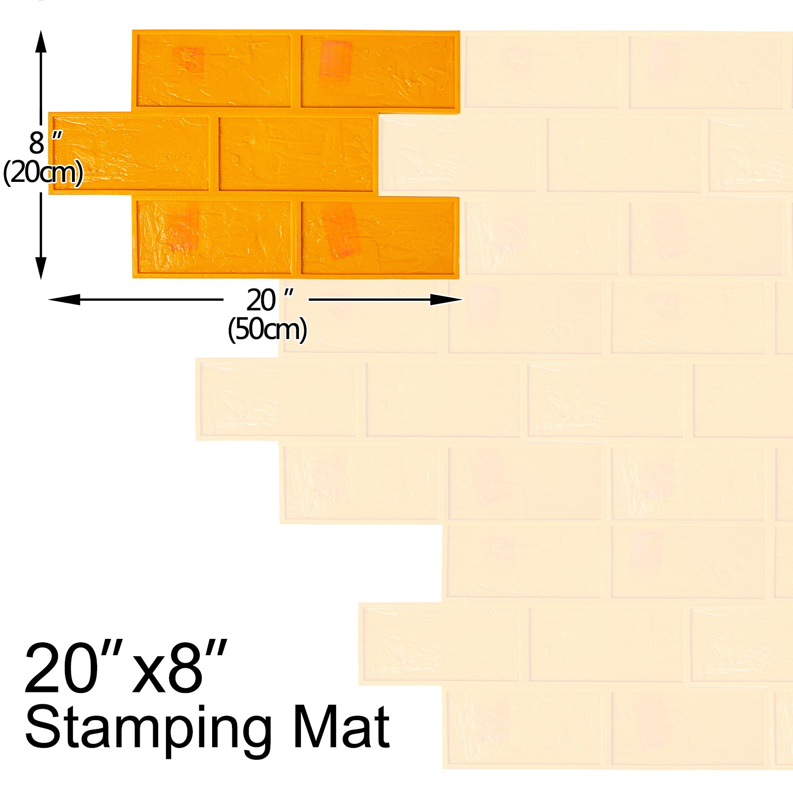 VEVOR Stamping Stone Decorative Concrete Cement Imprint Texture Stamp Brick