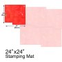 Vevor Concrete Texturing Skin Concrete Stamp Mat 24"x24" Red For Cement Stamping