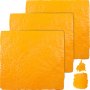 Vevor 4 Pcs Concrete Texturing Skin Concrete Stamp Mat 36"x36" Yellow For Cement