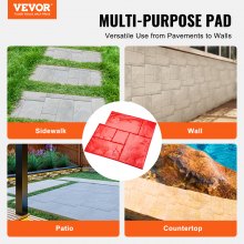 VEVOR Concrete Stamps Mat 24 x 24 in Texturing Skin Polyurethane Stamp Molds