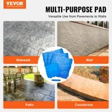 VEVOR Concrete Stamps Mat 36 in & 18 in 4 pcs Texturing Skin Polyurethane Molds