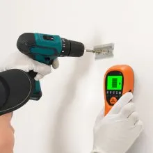 VEVOR Stud Finder Wall Scanner, 5 in 1, Electronic Wall Stud Detector with Smart Sensor, High-Definition LCD Display and Audio Alarm, for the Center and Edge of Metal, AC Wire, Joists, Pipes, Orange