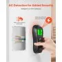 VEVOR Vyhledávač stěnových trámů, 5 v 1, elektronický detektor stěnových trámů s inteligentním senzorem, LCD displejem s vysokým rozlišením a zvukovým alarmem, pro střed a okraj kovu, AC dráty, trámy, trubky, černý
