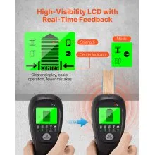 VEVOR Stud Finder Wall Scanner 5 in 1 Electronic Wall Stud Detector LCD Black