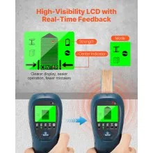 VEVOR Stud Finder Wall Scanner, 5 in 1, Electronic Wall Stud Detector with Smart Sensor, High-Definition LCD Display and Audio Alarm, for the Center and Edge of Metal, AC Wire, Joists, Pipes, Blue