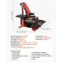 VEVOR 5" Disc Sander & 1" x 30" Belt Sander, 250W Benchtop Belt Disc Sanders Combo with 0 - 45° Adjustable Worktable & Dust Collection Ports for Woodworking, Furniture Refinishing, DIY Crafting