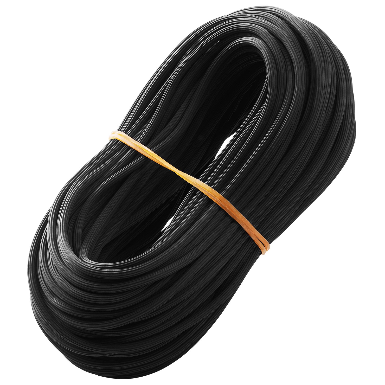 VEVOR Window Screen Spline, 100 ft x 0.16 in Window Screen Retainer Spline, PVC Window and Door Screen Spline, Hollow Serrated Screen Holder Spline, for Window Door Screen Repair and Replacement