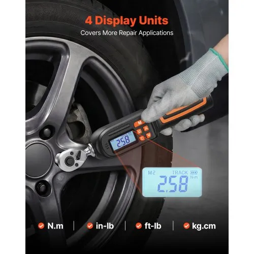 Digitaalse momendivõtme komplekt 1/4", 1,5-30 Nm, 42-osaline — pilt 5