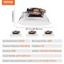 VEVOR 4 PCs 6.5"/16.5 cm Bluetooth Ceiling Speakers 150W Flush Mount in-Wall Speaker