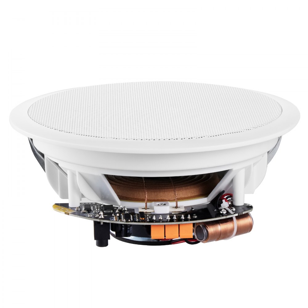 VEVOR 6.5" Bluetooth in Ceiling Speakers, 150W, Flush Mount Ceiling & in-Wall Speaker System with 8ΩImpedance 89dB Sensitivity, for Home Kitchen Living Room Bedroom or Covered Outdoor Porches, Single