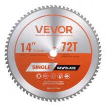 VEVOR Circular Saw Blade Metal Cutting Blade for Circular Saw 14 in 72 Teeth