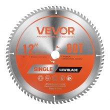 VEVOR Circular Saw Blade Wood Cutting Blade for Circular Saw 12 inch 80 Teeth