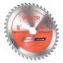 VEVOR Circular Saw Blade, 203 mm Diameter, 42 Sharp Alloy Teeth, 25.4mm Arbor, Fine Finish, Wood Cutting Blade for Circular Saw, with Noise-Reducing Heat Vents, for Cutting Plywood, OSB, and Hardwood