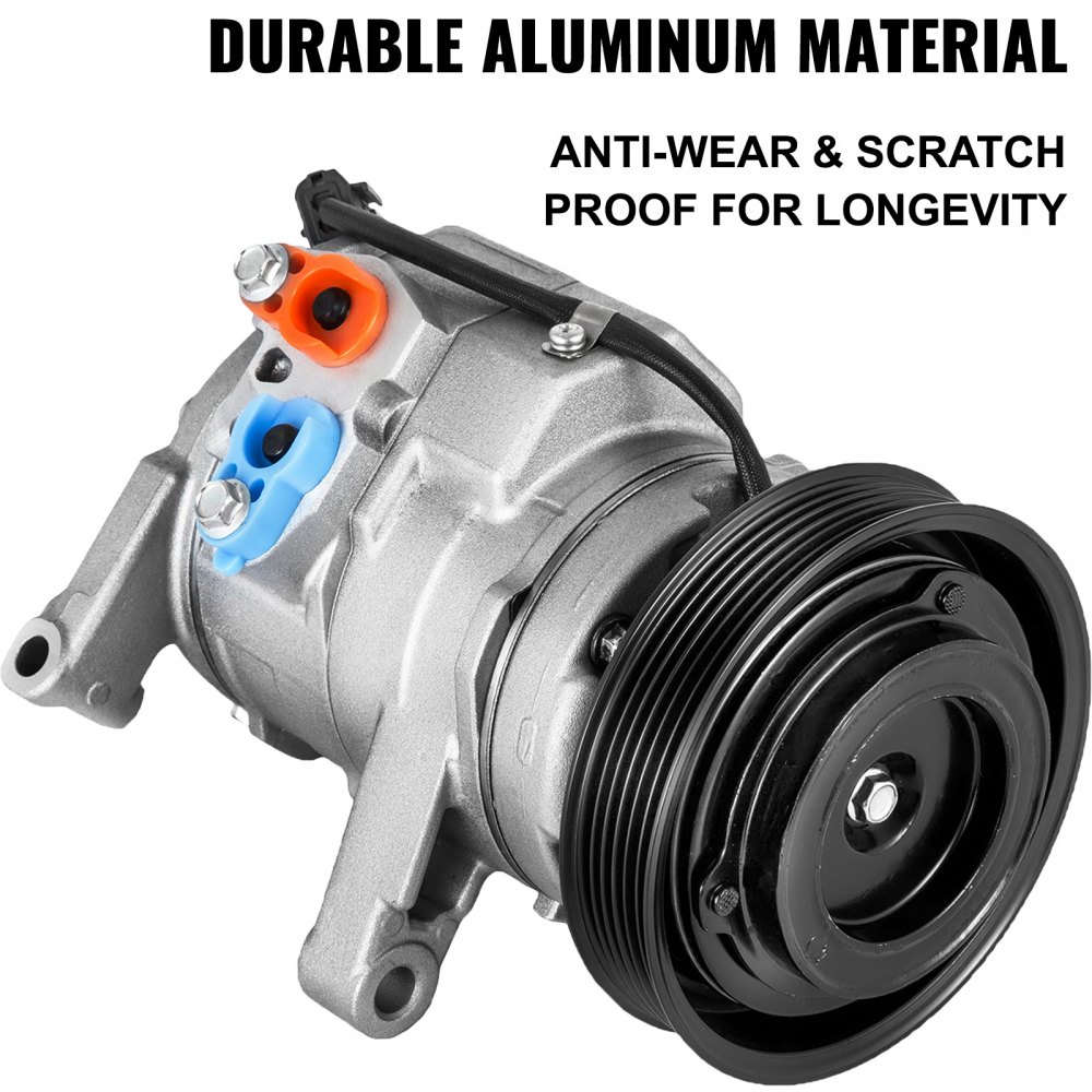 VEVOR Air Conditioning Compressor Universal A/C Compressor For Dodge Dakota Ram 1500 Mitsubishi Raider 3.7L 4.7L