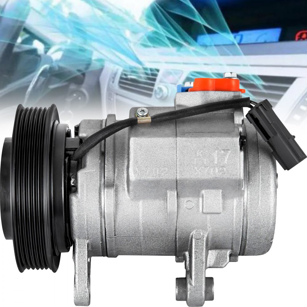 VEVOR Air Conditioning Compressor Universal A/C Compressor For Dodge Dakota Ram 1500 Mitsubishi Raider 3.7L 4.7L