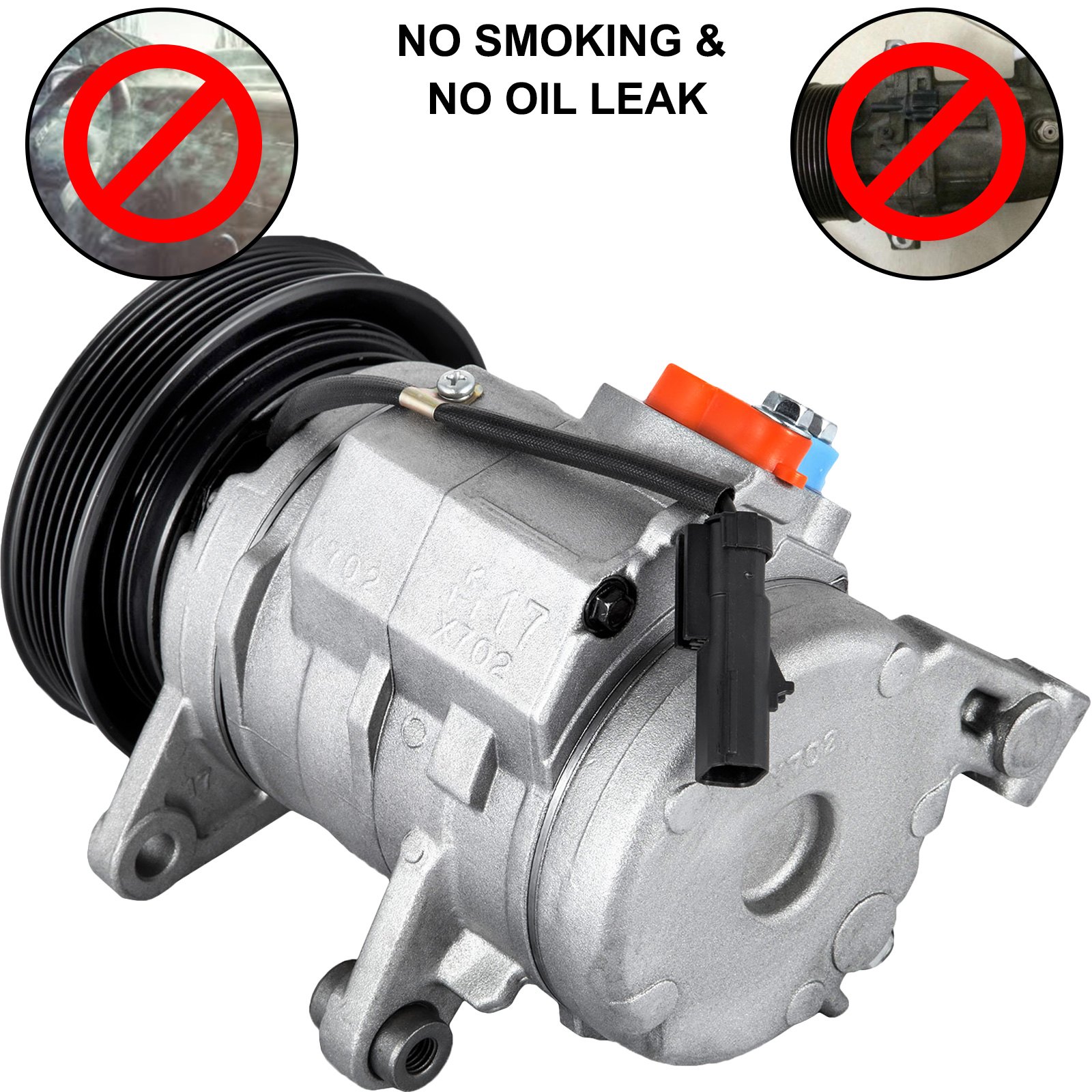 VEVOR Air Conditioning Compressor Universal A/C Compressor For Dodge Dakota Ram 1500 Mitsubishi Raider 3.7L 4.7L