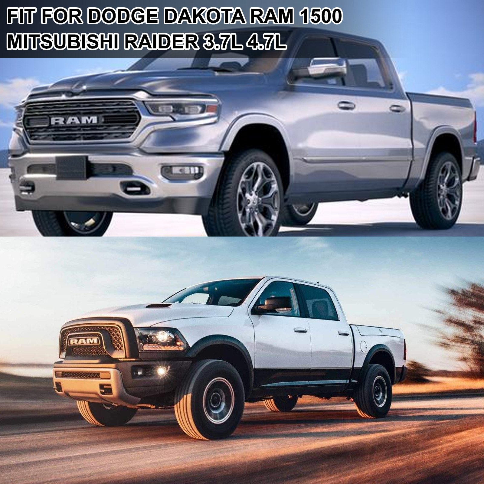 VEVOR Air Conditioning Compressor Universal A/C Compressor For Dodge Dakota Ram 1500 Mitsubishi Raider 3.7L 4.7L