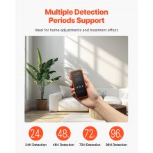 Home Radon Detector 3.3Bq to 37kBq/m³ Portable Easy to Use Battery Operated