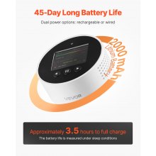Radon Air Quality Meter Detector for Home 3.3Bq to 37kBq/m³ Battery Powered