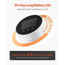 Radon Air Quality Meter Detector for Home 3.3Bq to 37kBq/m³ Battery Powered