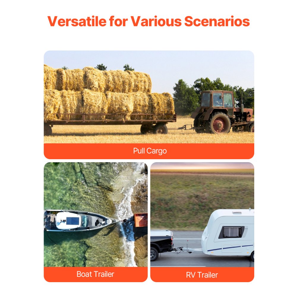 VEVOR Trailer Hitch, Fits 2 Inches Receiver, Trailer Hitch Ball Mount with 2 Inches Ball and Pin, 7500 lbs Capacity Ball Hitch, 2 Inches Drop, Tow Hitch for Heavy Duty Truck with Carbon Steel, Black