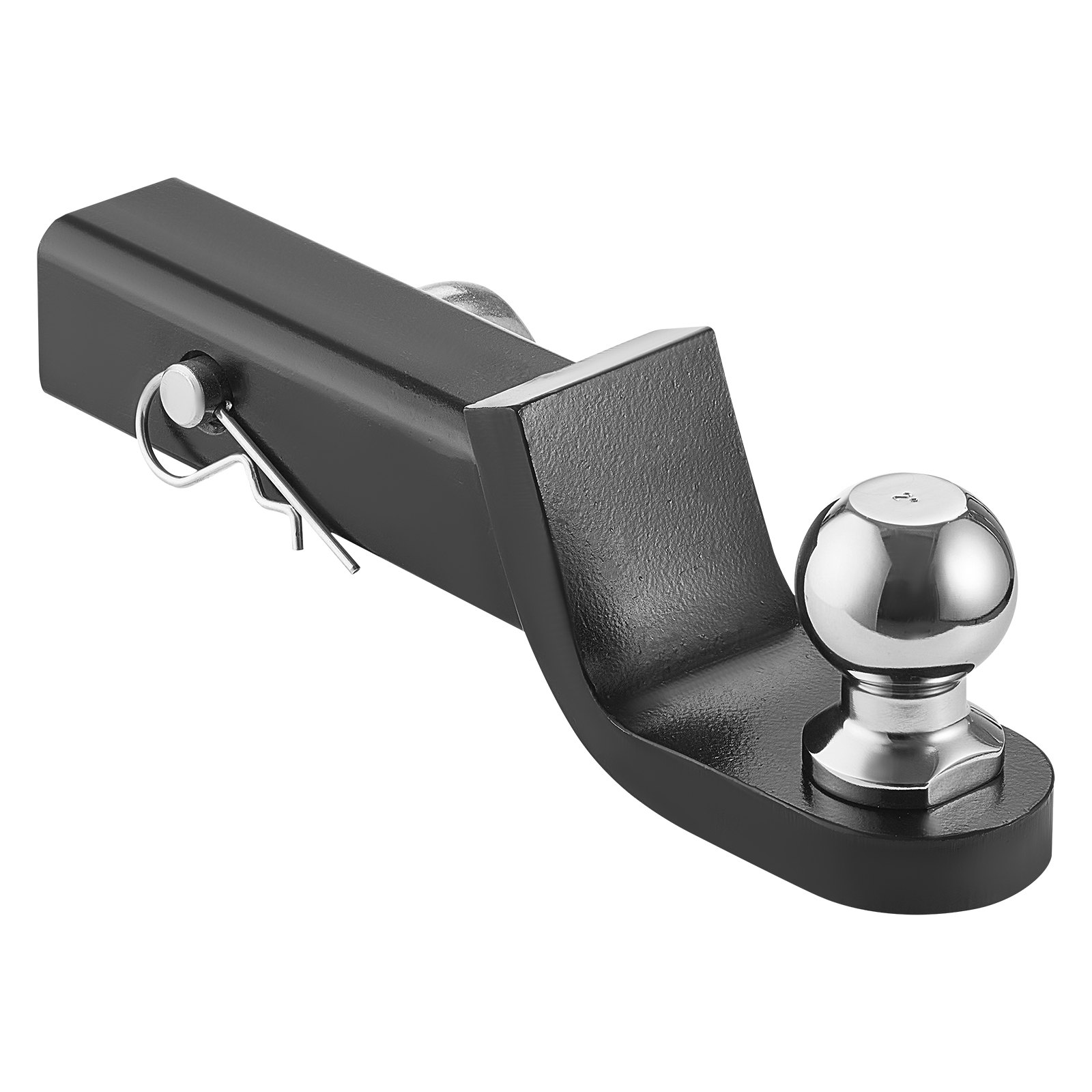 VEVOR Trailer Hitch, Fits 2 Inches Receiver, Trailer Hitch Ball Mount with 2 Inches Ball and Pin, 7500 lbs Capacity Ball Hitch, 2 Inches Drop, Tow Hitch for Heavy Duty Truck with Carbon Steel, Black