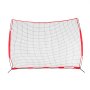 VEVOR Barricade Backstop Net, 12x9 ft Ball Sports Barrier Netting, Portable Practice Equipment with Carry Bag, Protection Screen for Baseball Softball Lacrosse Soccer Hockey Training, for Backyard