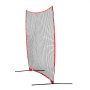 VEVOR Barricade Backstop Net, 12x9 ft Ball Sports Barrier Netting, Portable Practice Equipment with Carry Bag, Protection Screen for Baseball Softball Lacrosse Soccer Hockey Training, for Backyard