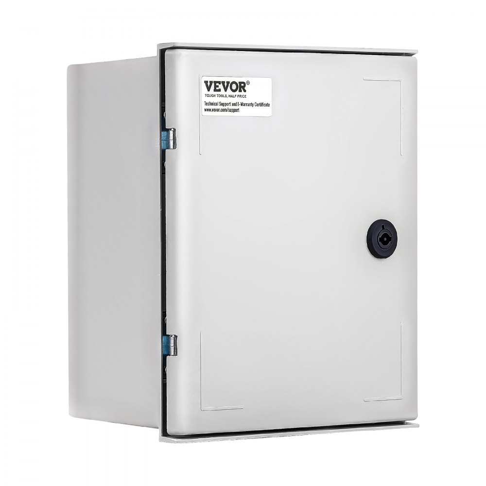 VEVOR NEMA Electric Box, 12x10x6'' NEMA 4X Fiberglass Electric Enclosure, IP66 Water & Dust Resistant, Suitable for Both Outdoor & Indoor Use, Includes Mounting Plate (30x25x14 cm)