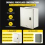 VEVOR Fiberglass Enclosure 11.8 x 9.8 x 5.5" Electrical Enclosure Box NEMA 3X Electronic Equipment Enclosure Box IP65 Weatherproof Wall-Mounted Electrical Enclosure With Hinges & Quarter-Turn Latches