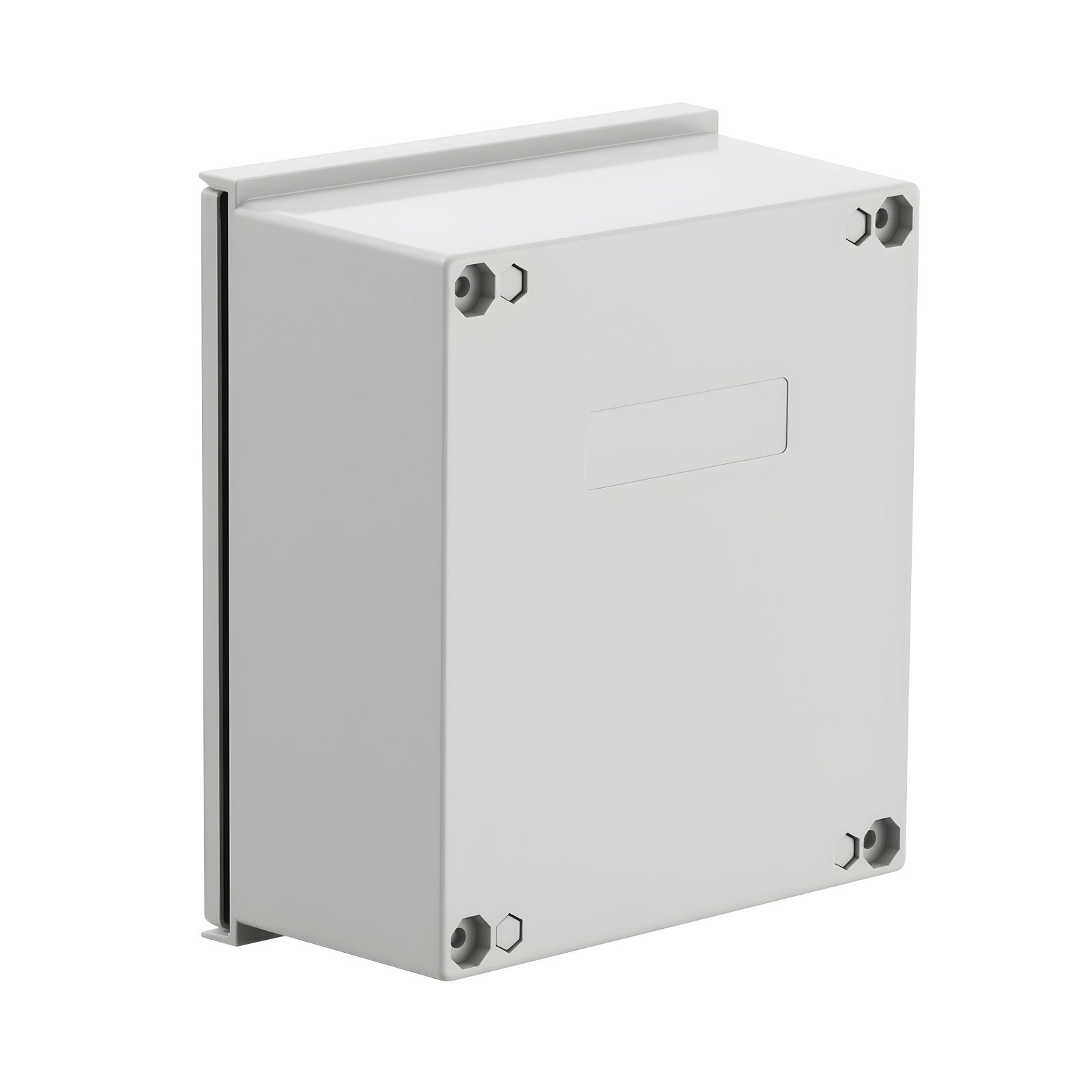 VEVOR Fiberglass Enclosure 11.8 x 9.8 x 5.5" Electrical Enclosure Box NEMA 3X Electronic Equipment Enclosure Box IP65 Weatherproof Wall-Mounted Electrical Enclosure With Hinges & Quarter-Turn Latches