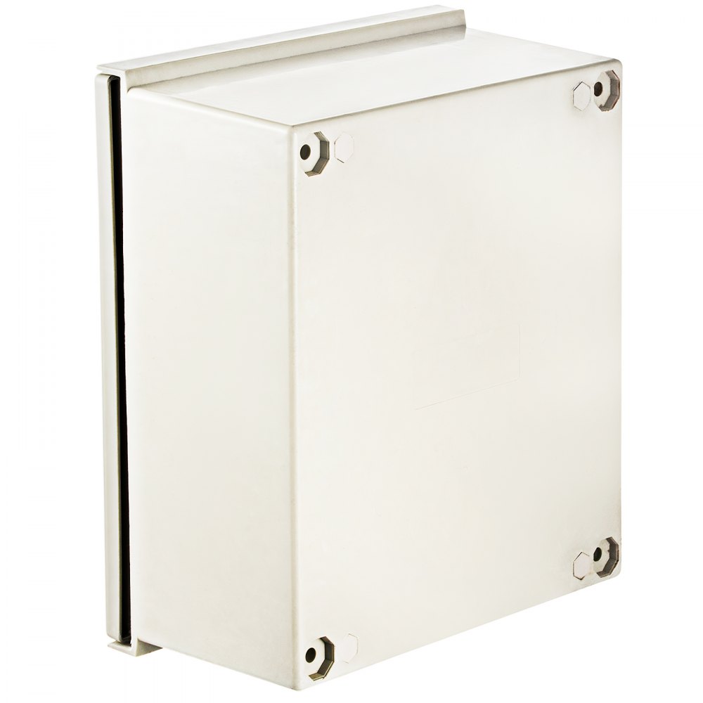 VEVOR NEMA Steel Enclosure, 16 x 12 x 8\'\' NEMA 4X Fiberglass Electrical Box, IP66 Waterproof & Dustproof, Outdoor/Indoor Electrical Junction Box, with Mounting Plate(40 x 30 x 20 cm)