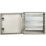 VEVOR NEMA Steel Enclosure, 16 x 16 x 8\'\' NEMA 4X Fiberglass Electrical Box, IP66 Waterproof & Dustproof, Outdoor/Indoor Electrical Junction Box, with Mounting Plate(40 x 40 x 20 cm)