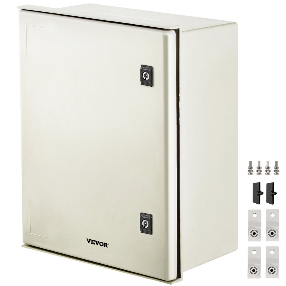 VEVOR glasfiberkabinet elektrisk kabinet 19,7 x 15,7 x7,9" vægmontering