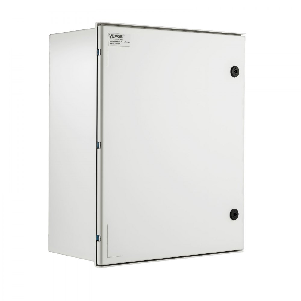 VEVOR NEMA Enclosure, 20 x 16 x 8 inches, NEMA 4X Fiberglass Steel Electrical Box, IP66 Waterproof & Dustproof Hinged Junction Box for Outdoor Indoor Use, with Mounting Plate(50x40x20 cm))