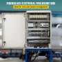 VEVOR NEMA Steel Enclosure, 24 x 16 x 9\'\' NEMA 4X Fiberglass Electrical Box, IP66 Waterproof & Dustproof, Outdoor/Indoor Electrical Junction Box, with Mounting Plate(60 x 40 x 23 cm)