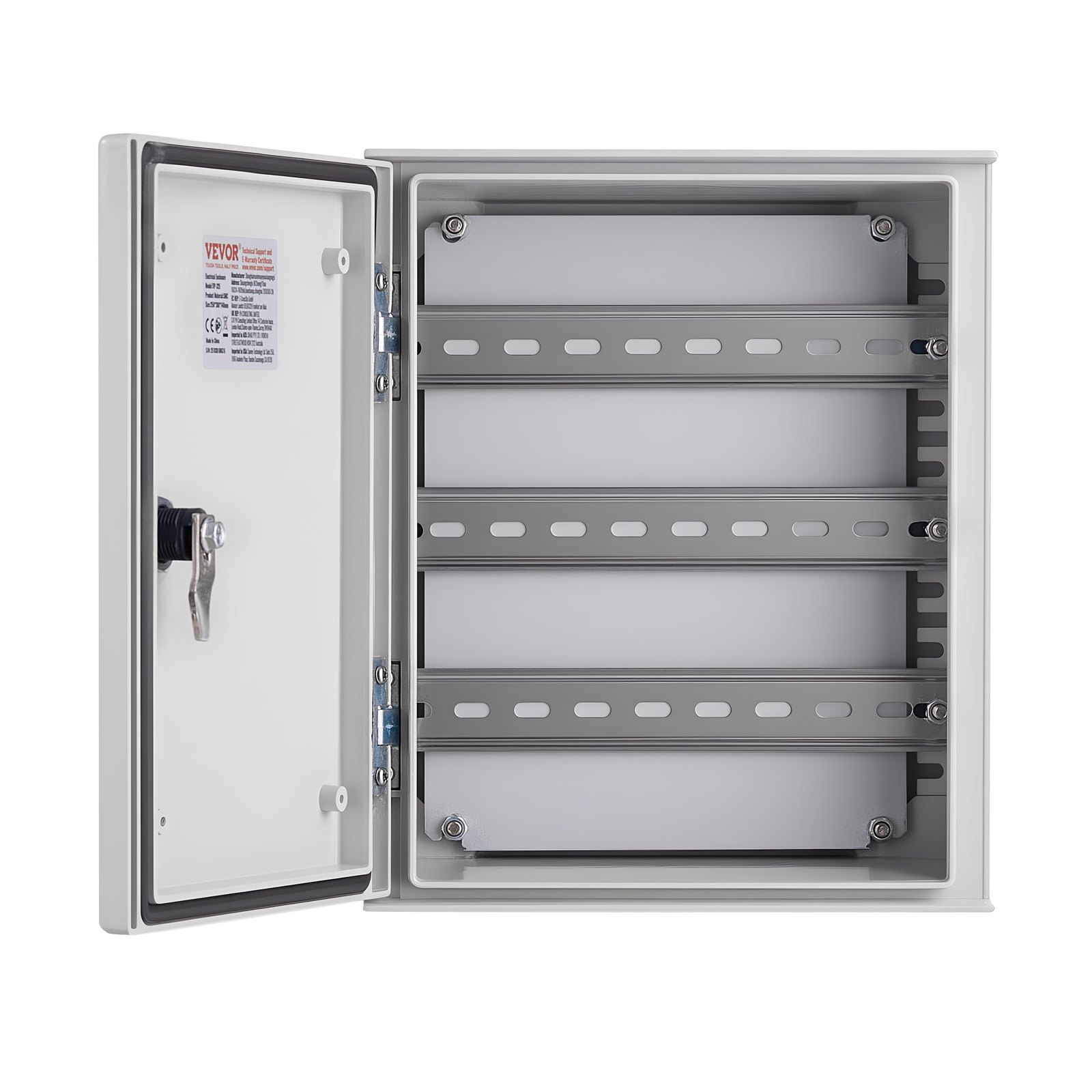 VEVOR NEMA Steel Enclosure, 60x40x23 cm NEMA 4X Fiberglass Electrical Box, IP66 Waterproof & Dustproof, Outdoor/Indoor Electrical Junction Box, with Mounting Plate
