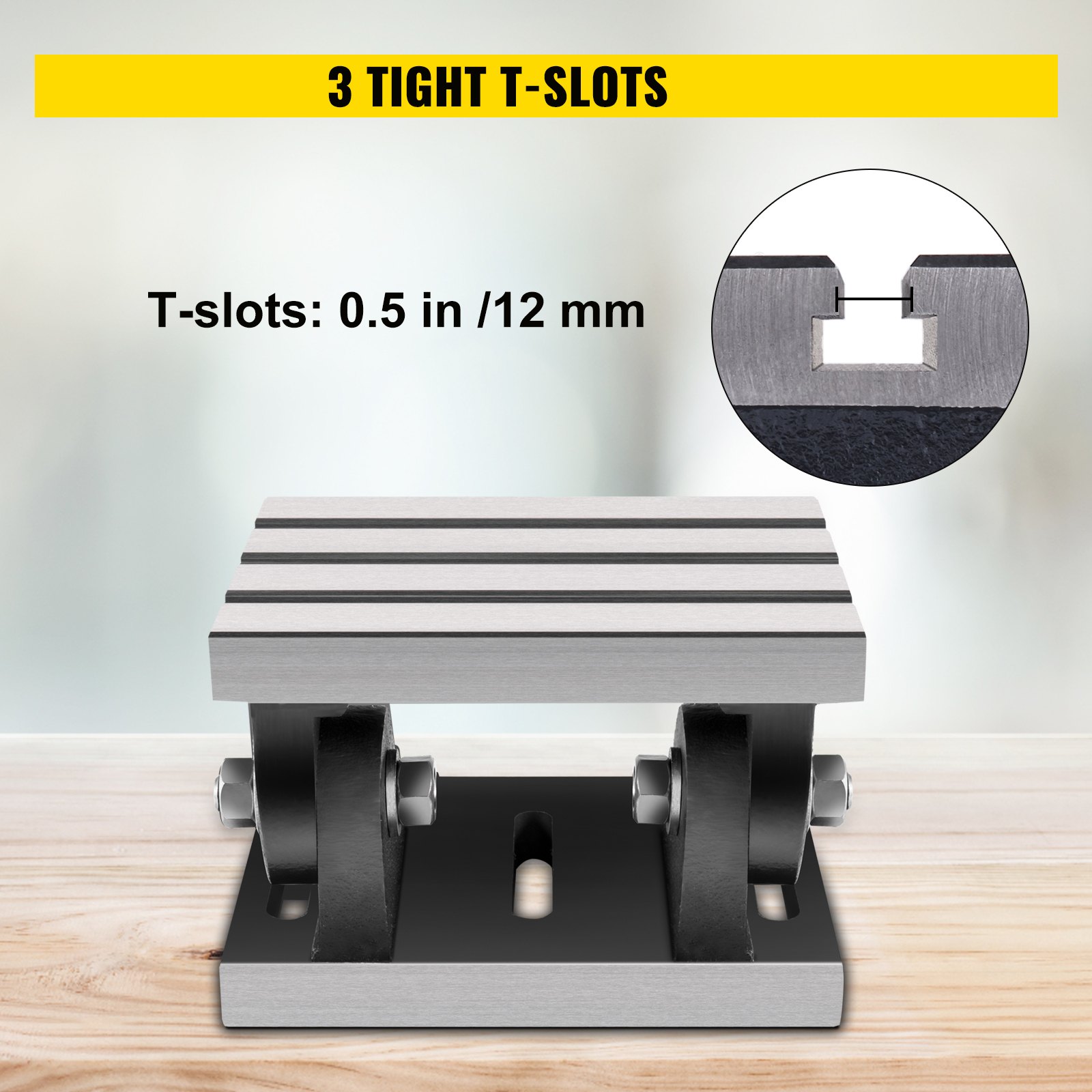 Vevor Quality Tilting Table 8 X 10 For Milling Machine-engineering Tools 0-90°