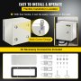 VEVOR NEMA Metal Case, 8x8x6'' NEMA 4X Metal Electric Enclosure, IP66 Water & Dust Resistant, Suitable for Both Outdoor & Indoor Electrical Connections