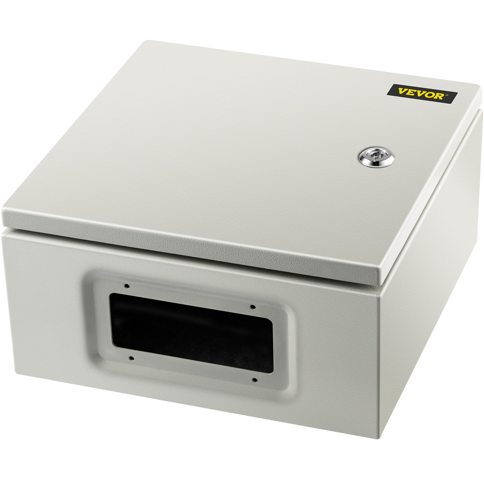 VEVOR NEMA Steel Enclosure, 30 x 30 x 15 cm NEMA 4X Steel Electrical Box, IP66 Waterproof & Dustproof, Outdoor/Indoor Electrical Junction Box, with Mounting Plate