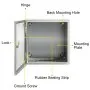 VEVOR NEMA Steel Enclosure, 12 x 12 x 8\'\' NEMA 4X Steel Electrical Box, IP66 Waterproof & Dustproof, Outdoor/Indoor Electrical Junction Box, with Mounting Plate