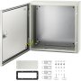 VEVOR NEMA Steel Enclosure, 16 x 16 x 6'' NEMA 4X Steel Electrical Box, IP66 Waterproof & Dustproof, Outdoor/Indoor Electrical Junction Box, with Mounting Plate