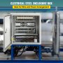 VEVOR NEMA Steel περίβλημα, 16 x 16 x 8 \'\' NEMA 4X Steel Electrical Box, IP66 Waterproof & Dustproof, Ηλεκτρικό κουτί σύνδεσης εξωτερικού/εσωτερικού χώρου, με πλάκα τοποθέτησης