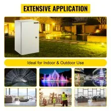 VEVOR NEMA Steel Enclosure, 20 x 12 x 10'' NEMA 4X Steel Electrical Box, IP66 Waterproof & Dustproof, Outdoor/Indoor Electrical Junction Box, with Mounting Plate