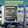 VEVOR NEMA Steel περίβλημα, 20 x 16 x 8 \'\' NEMA 4X Steel Electrical Box, IP66 Waterproof & Dustproof, Ηλεκτρικό κουτί σύνδεσης εξωτερικού/εσωτερικού χώρου, με πλάκα τοποθέτησης