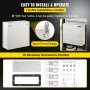 VEVOR NEMA Steel Enclosure, 20 x 20 x 6\'\' NEMA 4X Steel Electrical Box, IP66 Waterproof & Dustproof, Outdoor/Indoor Electrical Junction Box, with Mounting Plate
