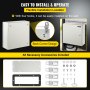 VEVOR NEMA Steel Enclosure, 50 x 50 x 15 cm NEMA 4X Steel Electrical Box, IP66 Waterproof & Dustproof, Outdoor/Indoor Electrical Junction Box, with Mounting Plate