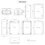 VEVOR NEMA Steel Enclosure, 24 x 16 x 10\'\' NEMA 4X Steel Electrical Box, IP66 Waterproof & Dustproof, Outdoor/Indoor Electrical Junction Box, with Mounting Plate
