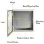 VEVOR NEMA Steel Case, 24x24x8'' NEMA 4X Metal Electric Enclosure, IP66 Water & Dust Resistant, Suitable for Both Outdoor & Indoor Use, Includes Mounting Plate